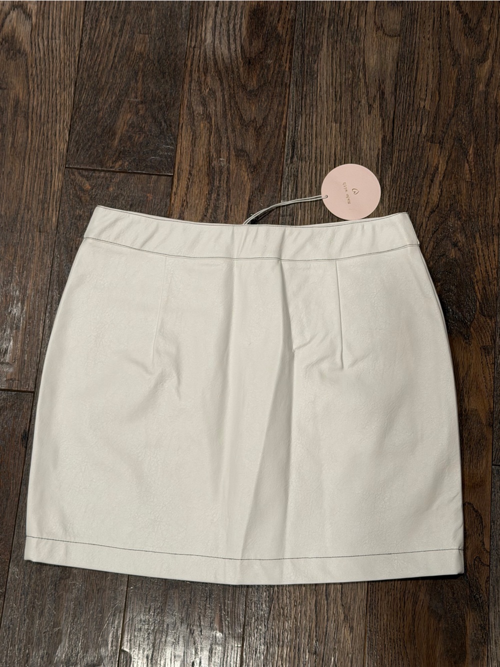 Wild Honey Ivory Front-Zip Utility Mini Skirt - Picture 4 of 10